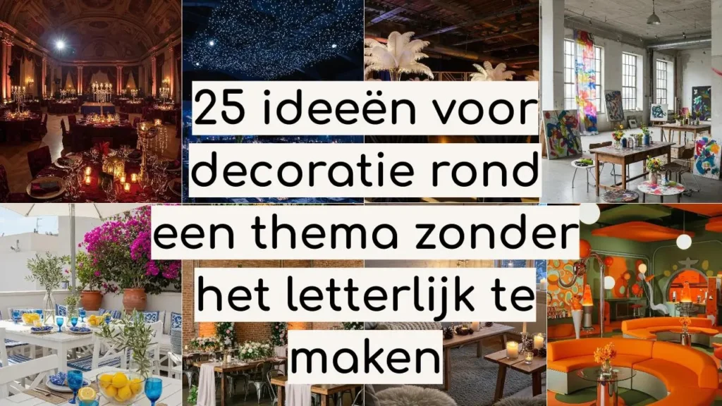 Decoratie-ideeën: elegante zaal, sterrenhemel, terras met citroenen, kunstenaarsatelier, retro oranje interieur.