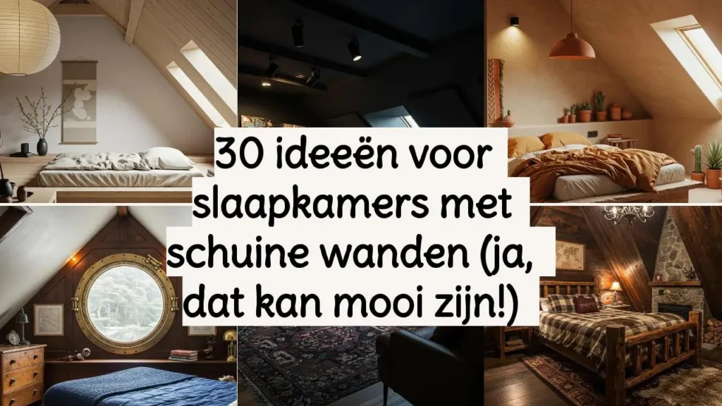Slaapkamers met schuine wanden: inspiratie voor inrichting en design.
