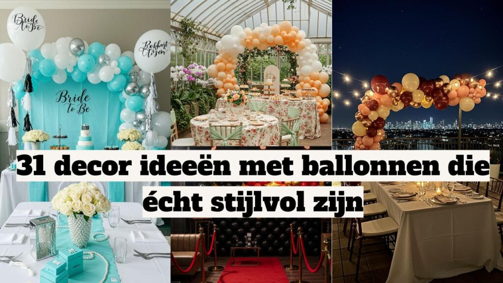 Stijlvolle ballon decoraties voor feestjes, bruiloften en evenementen.