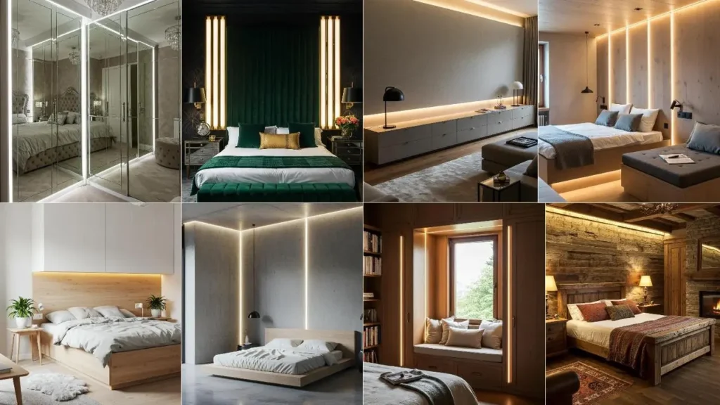 Voorbeelden van naadloze wandverlichting in interieurdesign, van modern tot rustiek.