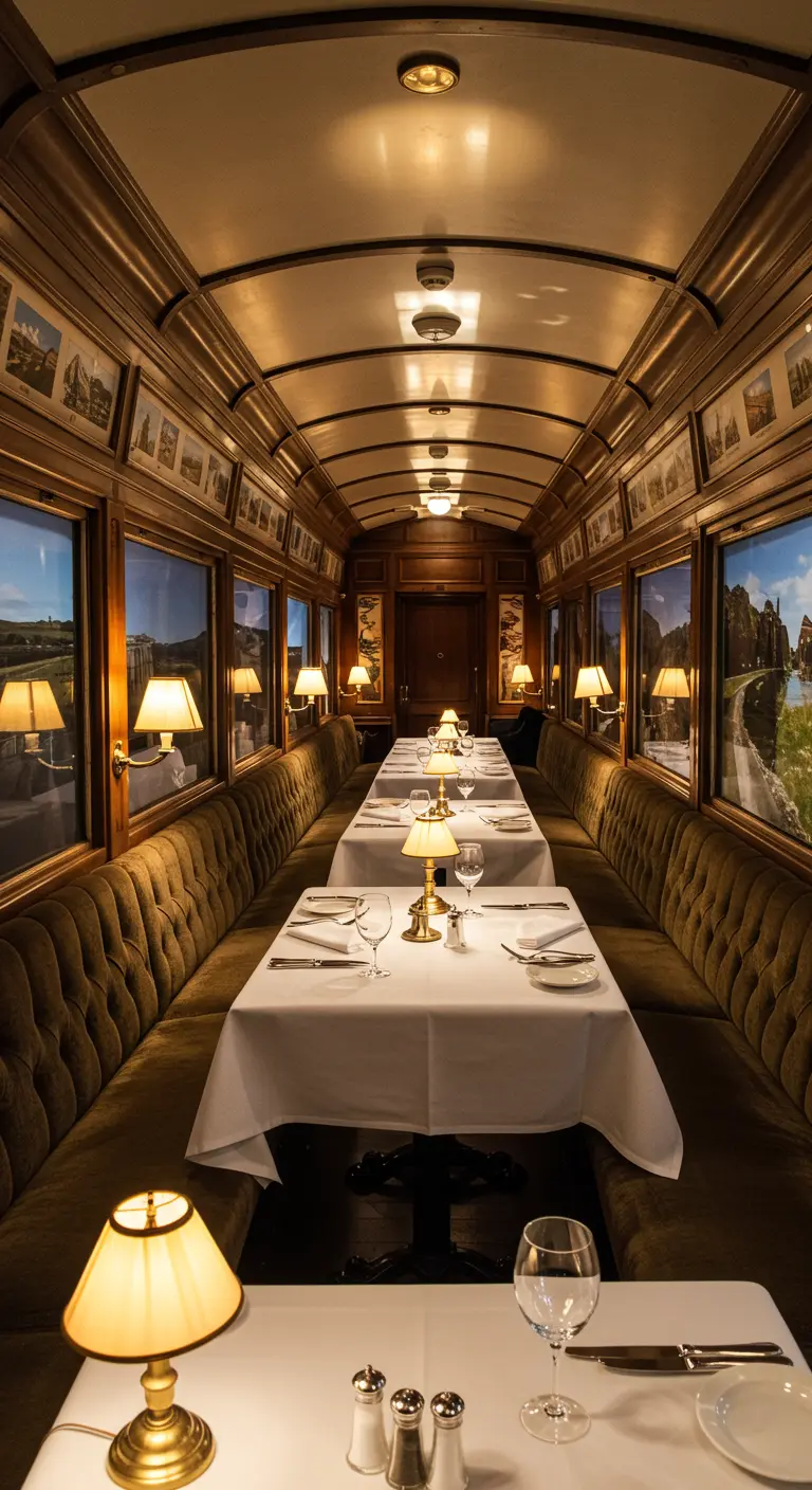 Elegant verjaardagsdiner in de stijl van de Orient Express.