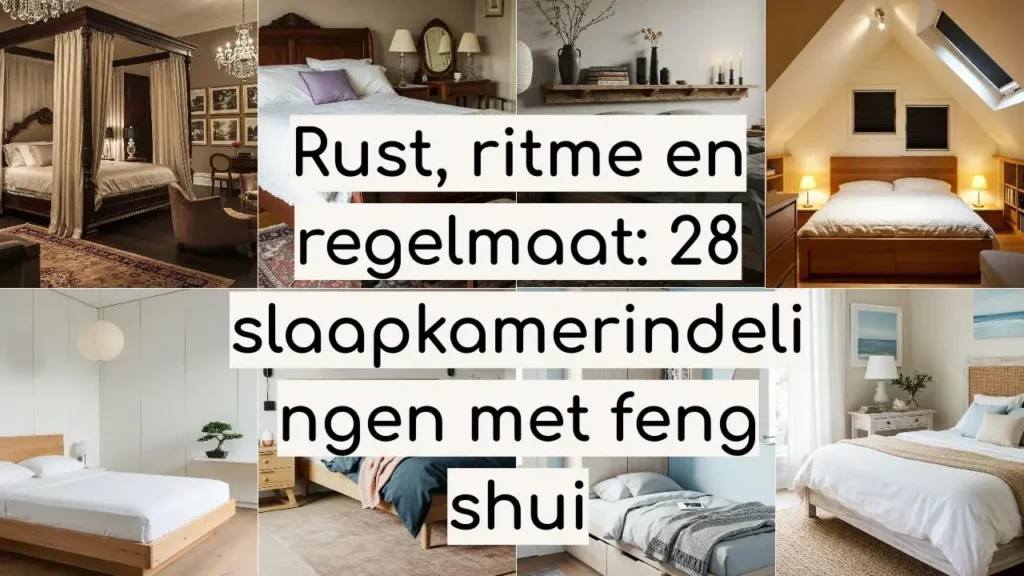 Slaapkamers met rustgevende feng shui indeling voor ritme en regelmaat in je leven.
