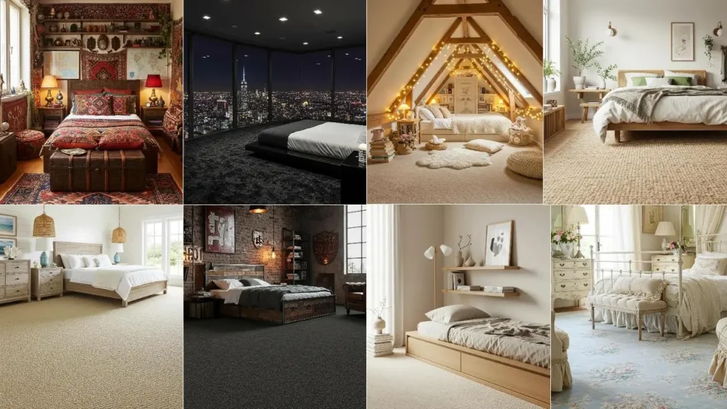 Sfeervolle slaapkamers met tapijt: van modern tot bohemian, de vloerbedekking als warme sfeermaker.