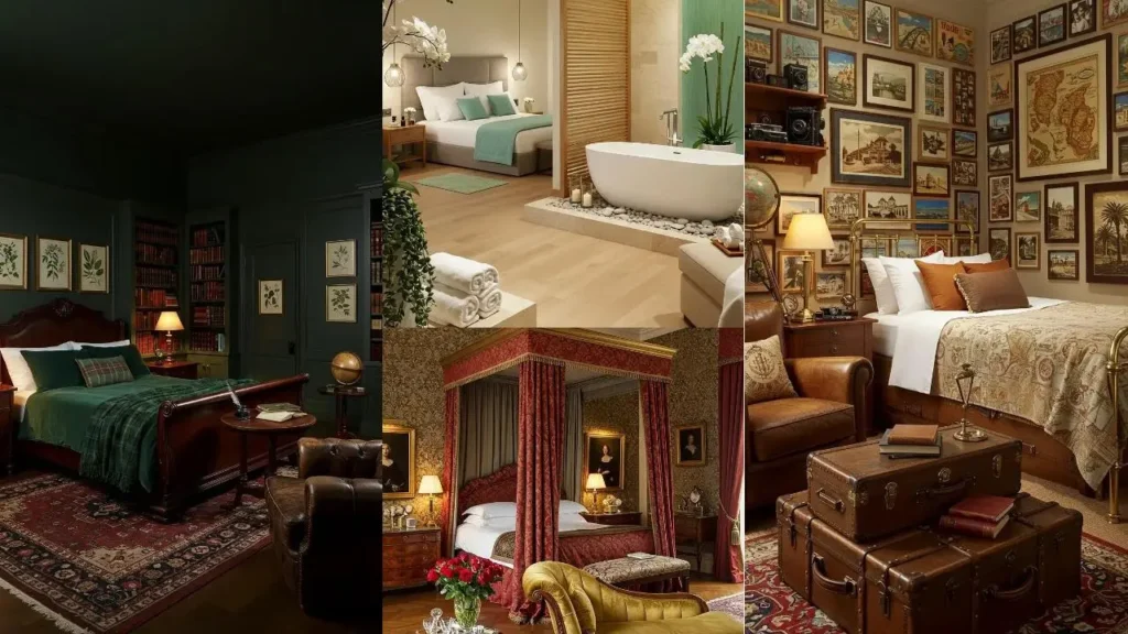 Inspiratie voor een luxe logeerkamer: Suite-achtige slaapkamers met bad, vintage accenten en comfortabel beddengoed.