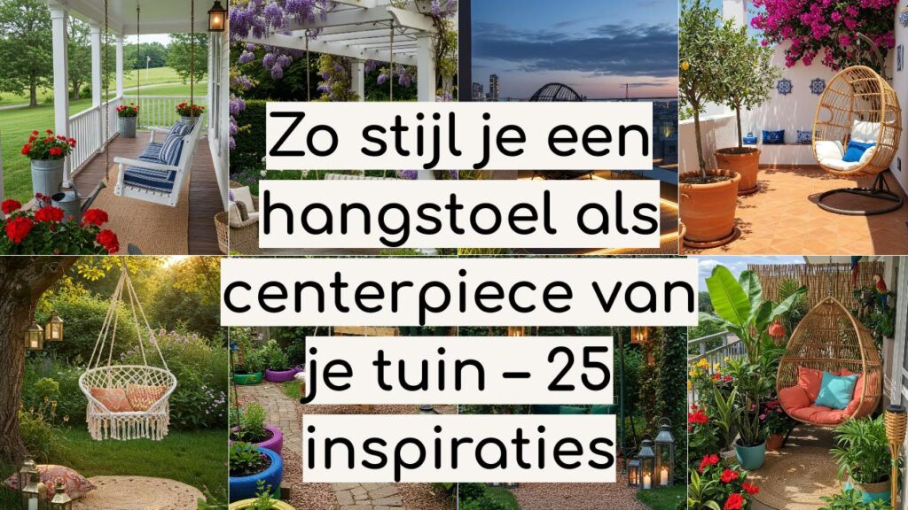 Inspiratie voor hangstoelen in de tuin: van bohemian tot modern en klassiek.